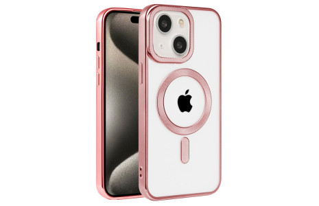Newface iPhone 15 Kılıf Kronos Magsafe Kapak - Rose Gold