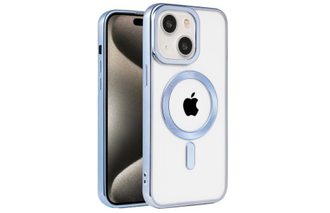 Newface iPhone 15 Kılıf Kronos Magsafe Kapak - Sierra Blue