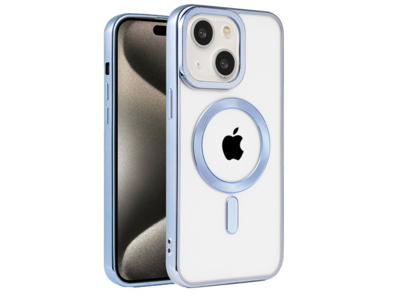Newface iPhone 15 Kılıf Kronos Magsafe Kapak - Sierra Blue