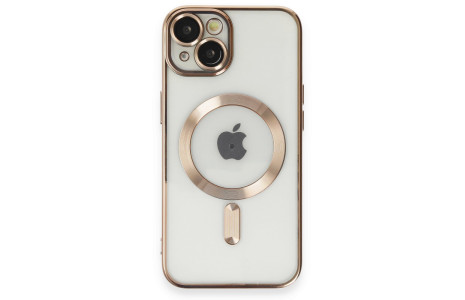 Newface iPhone 15 Kılıf Kross Magneticsafe Kapak - Gold