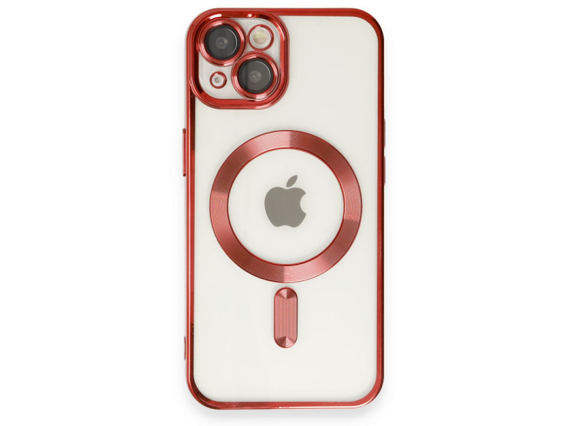 Newface iPhone 15 Kılıf Kross Magneticsafe Kapak - Kırmızı