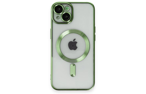 Newface iPhone 15 Kılıf Kross Magneticsafe Kapak - Koyu Yeşil