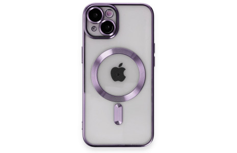 Newface iPhone 15 Kılıf Kross Magneticsafe Kapak - Mor
