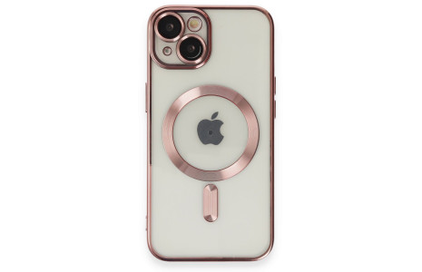 Newface iPhone 15 Kılıf Kross Magneticsafe Kapak - Rose