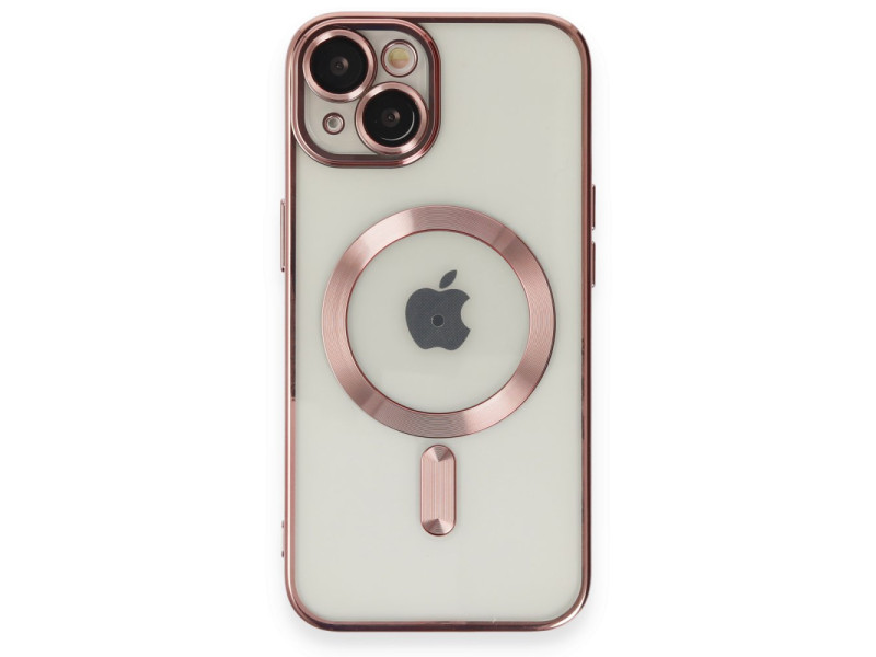 Newface iPhone 15 Kılıf Kross Magneticsafe Kapak - Rose