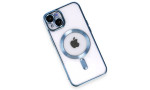 Newface iPhone 15 Kılıf Kross Magneticsafe Kapak - Sierra Blue