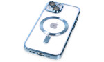 Newface iPhone 15 Kılıf Kross Magneticsafe Kapak - Sierra Blue