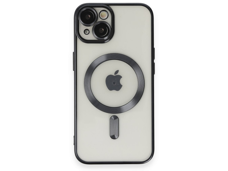 Newface iPhone 15 Kılıf Kross Magneticsafe Kapak - Siyah