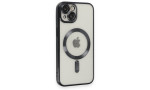Newface iPhone 15 Kılıf Kross Magneticsafe Kapak - Siyah
