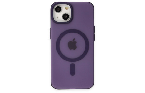 Newface iPhone 15 Kılıf Lodos Magneticsafe Mat Kapak - Mor