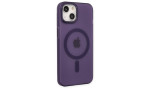 Newface iPhone 15 Kılıf Lodos Magneticsafe Mat Kapak - Mor