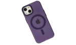 Newface iPhone 15 Kılıf Lodos Magneticsafe Mat Kapak - Mor