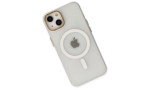 Newface iPhone 15 Kılıf Lodos Magneticsafe Mat Kapak - Şeffaf
