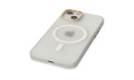Newface iPhone 15 Kılıf Lodos Magneticsafe Mat Kapak - Şeffaf