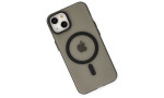 Newface iPhone 15 Kılıf Lodos Magneticsafe Mat Kapak - Siyah