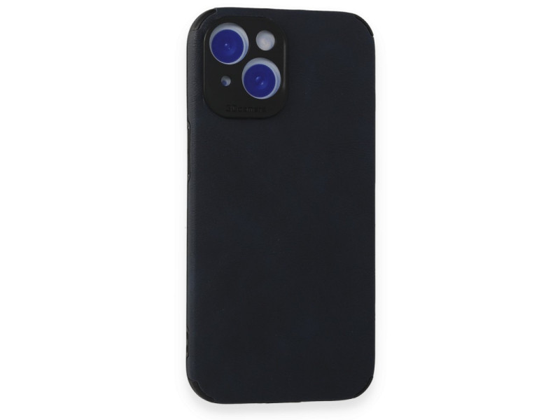 Newface iPhone 15 Kılıf Loop Deri Silikon - Lacivert