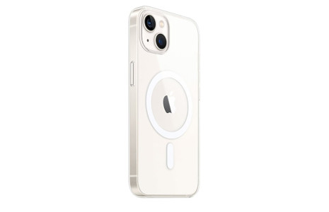 Newface iPhone 15 Kılıf Magneticsafe Şeffaf Silikon - Şeffaf
