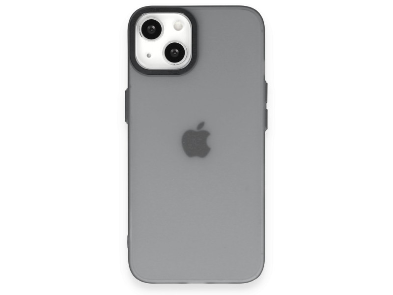 Newface iPhone 15 Kılıf Modos Metal Kapak - Siyah