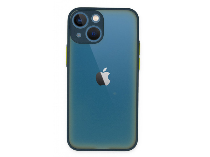 Newface iPhone 15 Kılıf Montreal Silikon Kapak - Lacivert