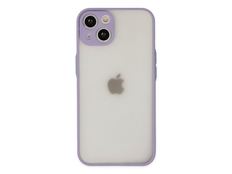 Newface iPhone 15 Kılıf Montreal Silikon Kapak - Mor
