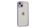 Newface iPhone 15 Kılıf Montreal Silikon Kapak - Mor