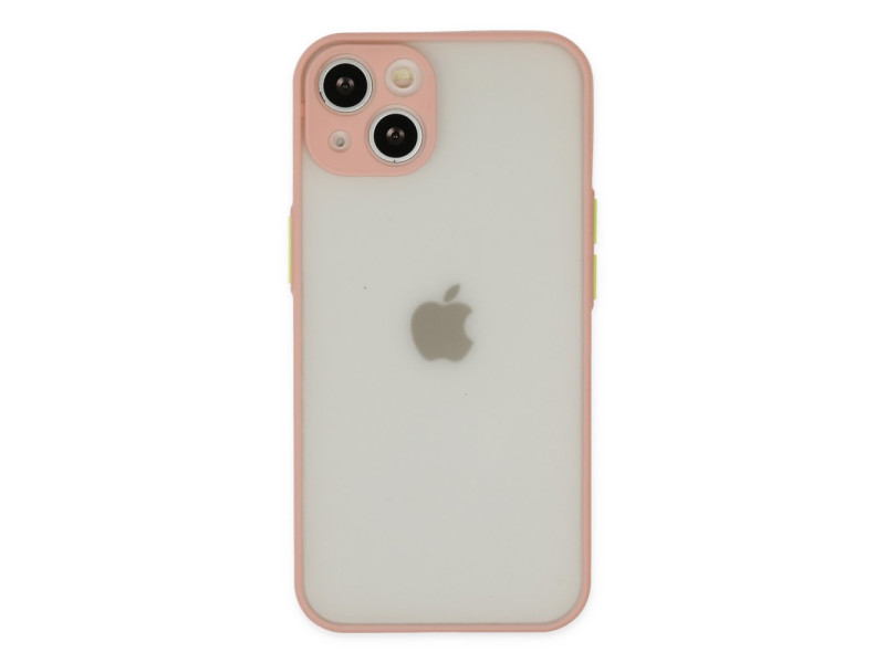 Newface iPhone 15 Kılıf Montreal Silikon Kapak - Pembe