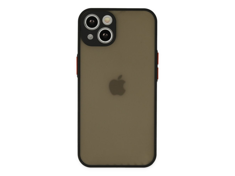 Newface iPhone 15 Kılıf Montreal Silikon Kapak - Siyah