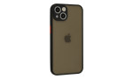 Newface iPhone 15 Kılıf Montreal Silikon Kapak - Siyah