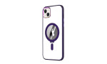 Newface iPhone 15 Kılıf Mudo Magneticsafe Standlı Kapak - Derin Mor