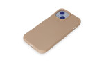 Newface iPhone 15 Kılıf Nano içi Kadife Silikon - Pudra