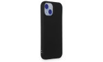 Newface iPhone 15 Kılıf Nano içi Kadife Silikon - Siyah
