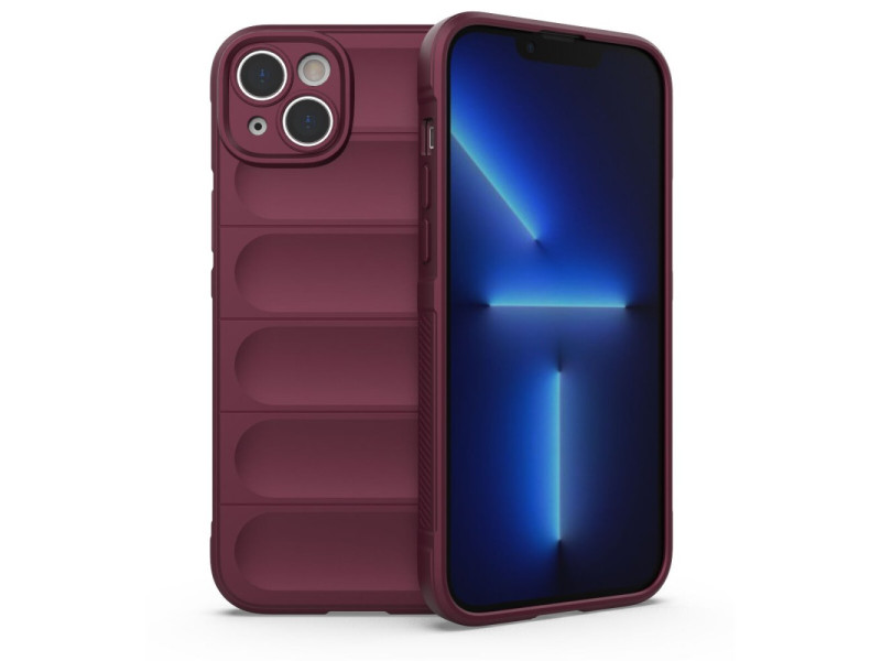 Newface iPhone 15 Kılıf Optimum Silikon - Bordo