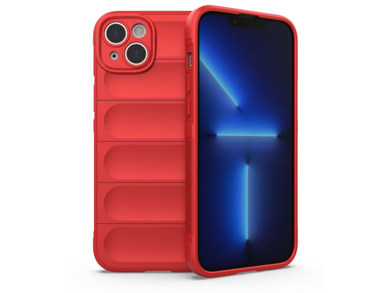 Newface iPhone 15 Kılıf Optimum Silikon - Kırmızı