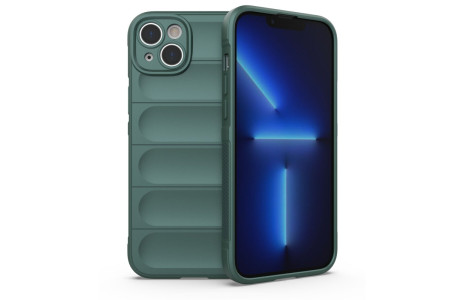 Newface iPhone 15 Kılıf Optimum Silikon - Koyu Yeşil