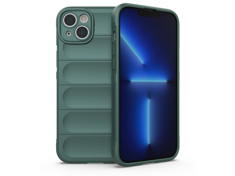 Newface iPhone 15 Kılıf Optimum Silikon - Koyu Yeşil
