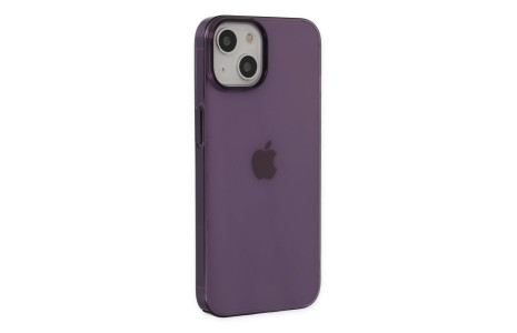 Newface iPhone 15 Kılıf Pc Sert Şeffaf Kapak - Mor