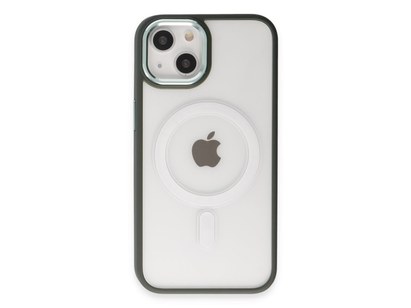 Newface iPhone 15 Kılıf Room Magneticsafe Silikon - Köknar Yeşili