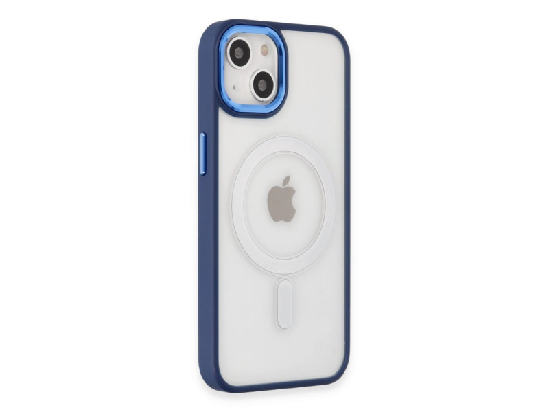 Newface iPhone 15 Kılıf Room Magneticsafe Silikon - Lacivert