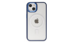 Newface iPhone 15 Kılıf Room Magneticsafe Silikon - Lacivert