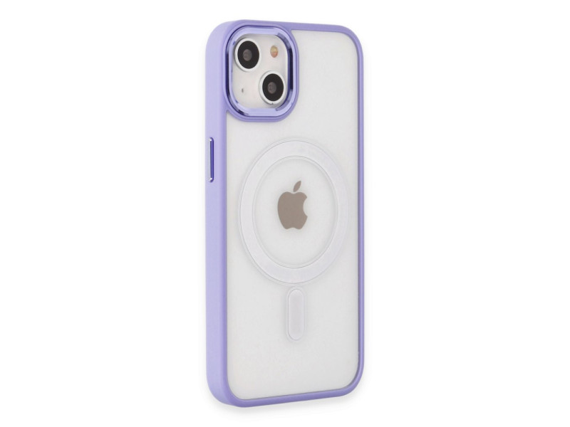 Newface iPhone 15 Kılıf Room Magneticsafe Silikon - Lila