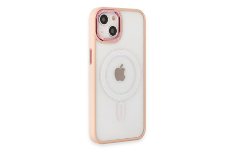 Newface iPhone 15 Kılıf Room Magneticsafe Silikon - Pudra