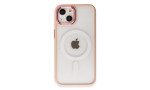 Newface iPhone 15 Kılıf Room Magneticsafe Silikon - Pudra
