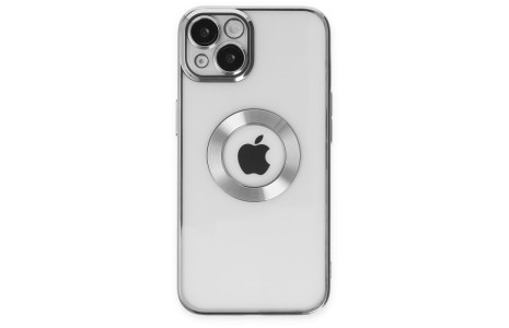 Newface iPhone 15 Kılıf Slot Silikon - Gümüş