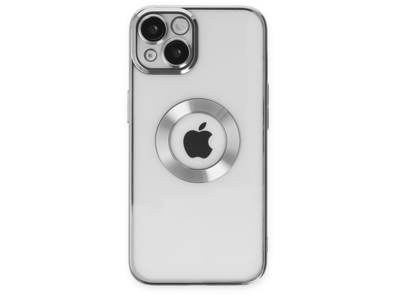 Newface iPhone 15 Kılıf Slot Silikon - Gümüş