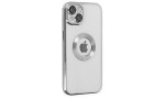 Newface iPhone 15 Kılıf Slot Silikon - Gümüş