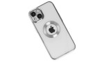 Newface iPhone 15 Kılıf Slot Silikon - Gümüş