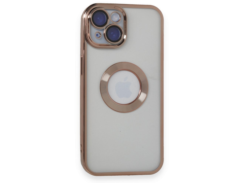 Newface iPhone 15 Kılıf Slot Silikon - Rose Gold