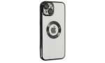 Newface iPhone 15 Kılıf Slot Silikon - Siyah