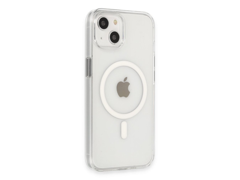 Newface iPhone 15 Kılıf Tron Şeffaf Magsafe Kapak - Şeffaf