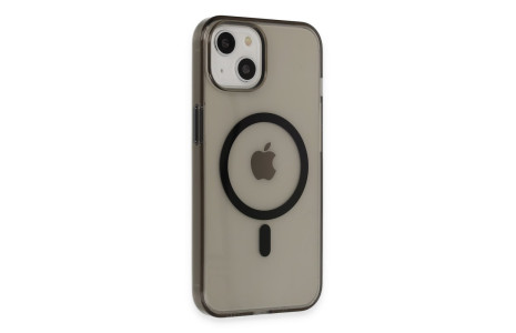 Newface iPhone 15 Kılıf Tron Şeffaf Magsafe Kapak - Siyah